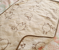 Натуральное шерстяное детское одеяло 90 × 130 см
