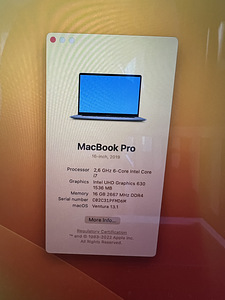 2019 Macbook Pro 16" (3 фото из 10)