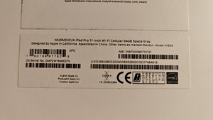 Apple iPad Pro 11'' 64 GB 4G LTE+Wifi (5 foto / 5)
