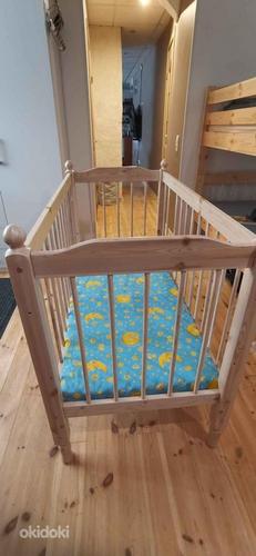 Деревянная детская кровать 120х60 (фото #1)