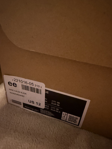 2x Nike Calm шлёпанцы, размер 46, коричневый / синий