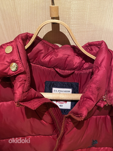 U.S. Polo Assn. женская куртка красная (40) (фото #5)