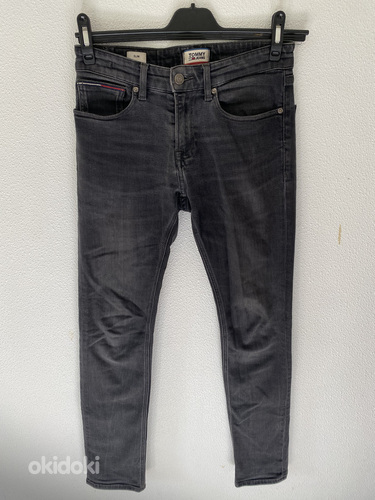 Tommy Jeans mustad teksapüksid 29/32 (Slim fit) (foto #1)