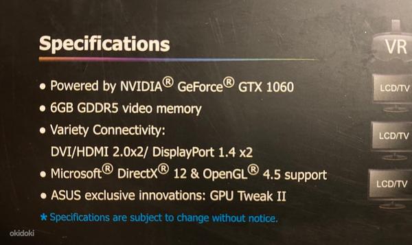 Asus ROG STRIX GeForce GTX 1060 6GB (фото #4)