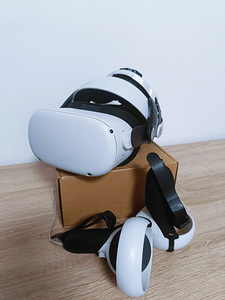 Meta Quest 2 (64GB) + Headstrap/lisad + 5m juhe (1 foto / 5)