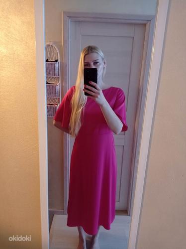 Розовое шелковое платье H&M размер 38 (фото #2)
