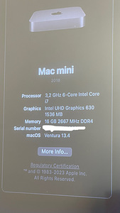 Mac Mini 2018 - i7, 16GB ram, 2TB SSD (3 foto / 3)