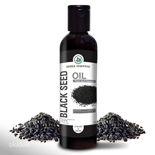 Black seed cold pressed Kalonji, Nigella Sativa Oil - 200 ml (foto #1)