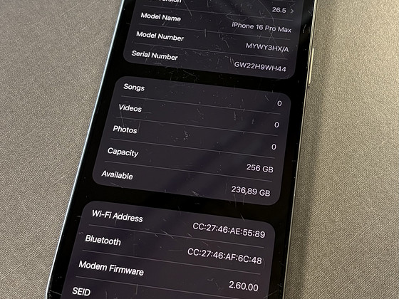 iPhone 16 Pro Max 256GB Natural Titanium