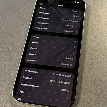 iPhone 16 Pro Max 256GB Natural Titanium
