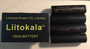 Liitokala 18650 akud (4tk) 3500 mAh 3.7v (2 foto / 4)