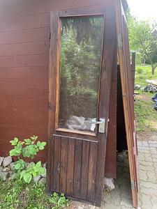 204x85 uks puidust võtmega / Wood door, 2 keys, no frame (1 foto / 1)