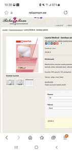 Bandaaz rasedatele Lauma Medical, uus, s.40 (2 foto / 2)