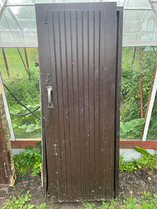 Tumepruun täispuit uks leng katki 172,5 x 67 x 10 (2 foto / 5)