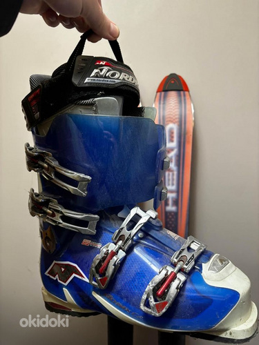 Горные лыжи, горные ботинки, комплект горных лыж для мужчин, (фото #5)