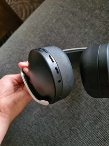 Sony PULSE 3D PS5, must/valge (NO DONGLE) (4 foto / 6)