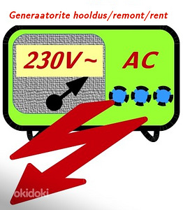 Generaator , elektrigeneraator - hooldus, remont, rent
