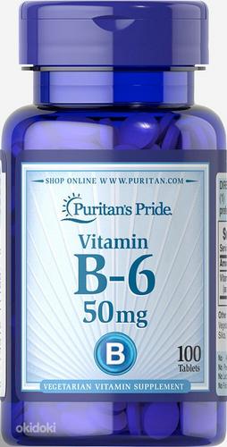 Vitamin B-6 50mg 100tk, Puritans Pride (Ameerika) (foto #1)