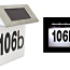 Номерной знак для дома с солнечной панелью (фото #2)