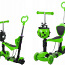 Laste tõukeratas 3 rattaline, mudel 3, roheline 5in1 (foto #2)