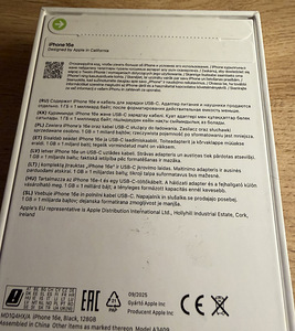 Apple iPhone 16e /Black /128g/pakendis/Garantii 2a /UUS (2 foto / 2)
