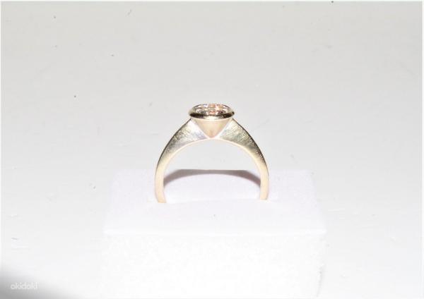 Золотое кольцо с бриллиантами 585 пробы 2.58 г (фото #3)
