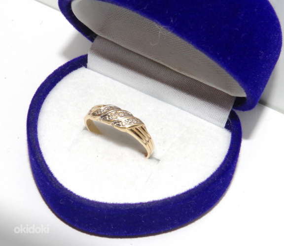 Золотое кольцо, 585 пробы, вес 1.28 g (фото #2)