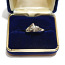 Золотое кольцо с бриллиантами 750 пробы 3.84 г (фото #2)