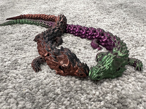 Flexy gragon 42cm / гибкий дракон / игрушка / 3D (4 фото из 4)