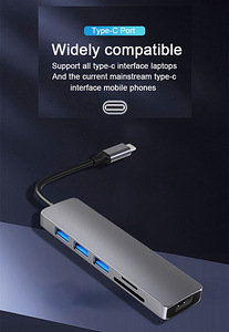 USB C hub Macbook, HDMI, SD kaart, 3x USB (2 foto / 2)