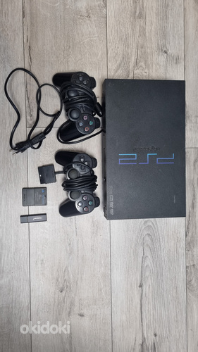 Playstation 2 + 64gb games + 8mb fmcb + 2 gamepads (foto #1)