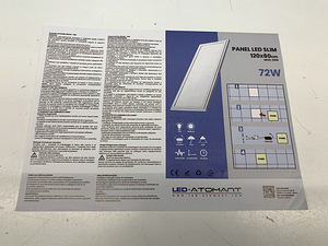 LED-Atomant LED paneel 72W 1.2m x 0.6m (8 foto / 9)