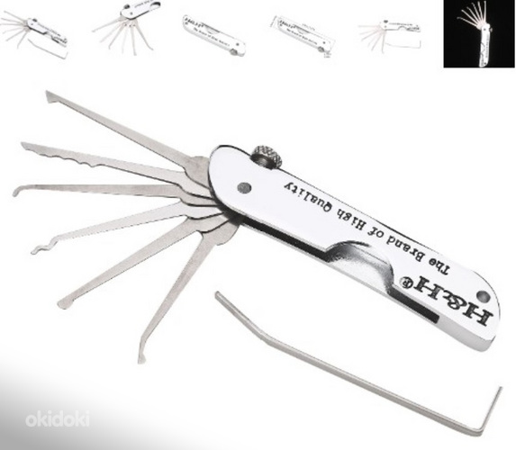 Uus kokkuklapitav lukupikkude komplekt lockmaster