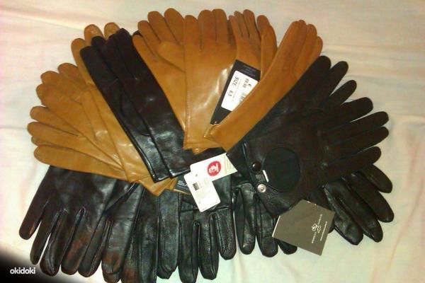 Качественные кожаные перчатки, размер L/XL (фото #3)