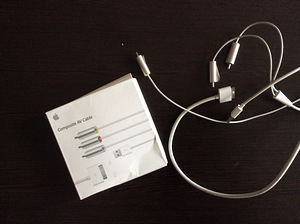 Composite AV Cable for iPad iPhone old model original Apple (2 foto / 3)