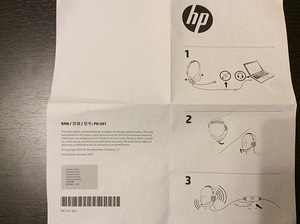 Наушник с микрофоном HP Stereo 3,5 mm Headset (5 фото из 5)