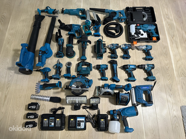 Аналоговые инструменты Makita 18v, аккумуляторы, зарядные устройства