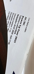 AC/DC Power Up Tour 2025 Tallinn Original Tickets. (2 foto / 2)