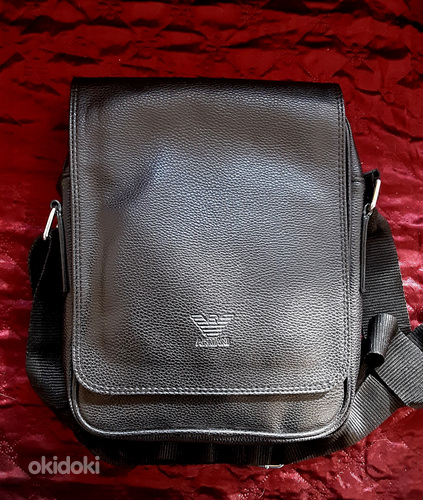 Новая мужская кожаная сумка Armani (фото #1)