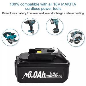 Makita aku 6.0Ah 18V LED, uus (4 foto / 5)