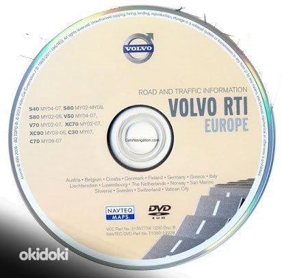 Volvo RTI MMM2 Navi Update DVD 2020 GPS (фото #2)
