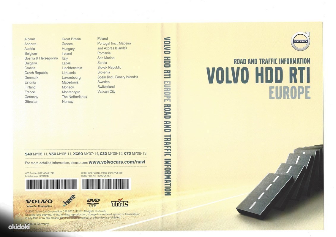 Volvo RTI MMM+ HDD Navi Update DVD 2022 GPS (foto #2)