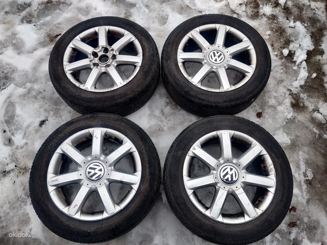 Audi/VW/Skoda 16" легкосплавные диски 5x112 летняя резина Pirelli ...