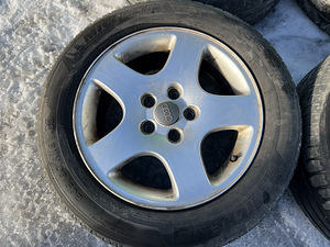 VW, audi 16" оригинальные легкосплавные диски Flat Five 5x112 (5 фото из 8)