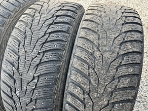 5x112 Skoda, VW 17" оригинальные диски с шипованной резиной (8 фото из 10)