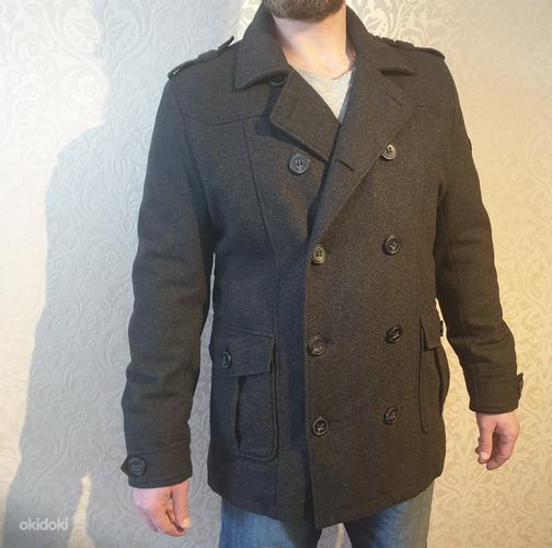 Темно-серое мужское пальто CLOCKHOUSE L (фото #3)