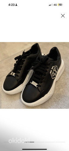 Philipp Plein mustad nahast jalatsid 39 40