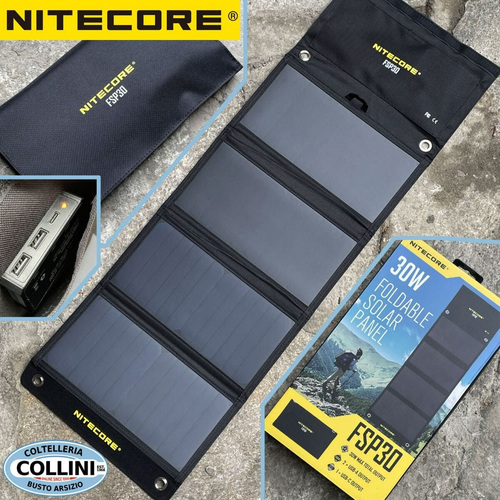 Зарядное устройство Nitecore FSP30 с солнечной панелью 30W