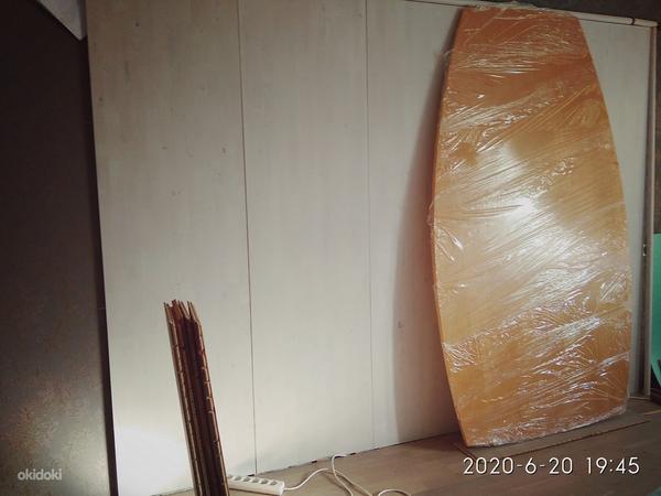 Laua alus 220cm, laius kestel 120 cm, üleval puuspoon raske (foto #1)