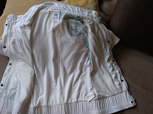 Suvine sportlik jakk, valge, 38 Adidas (1 foto / 3)